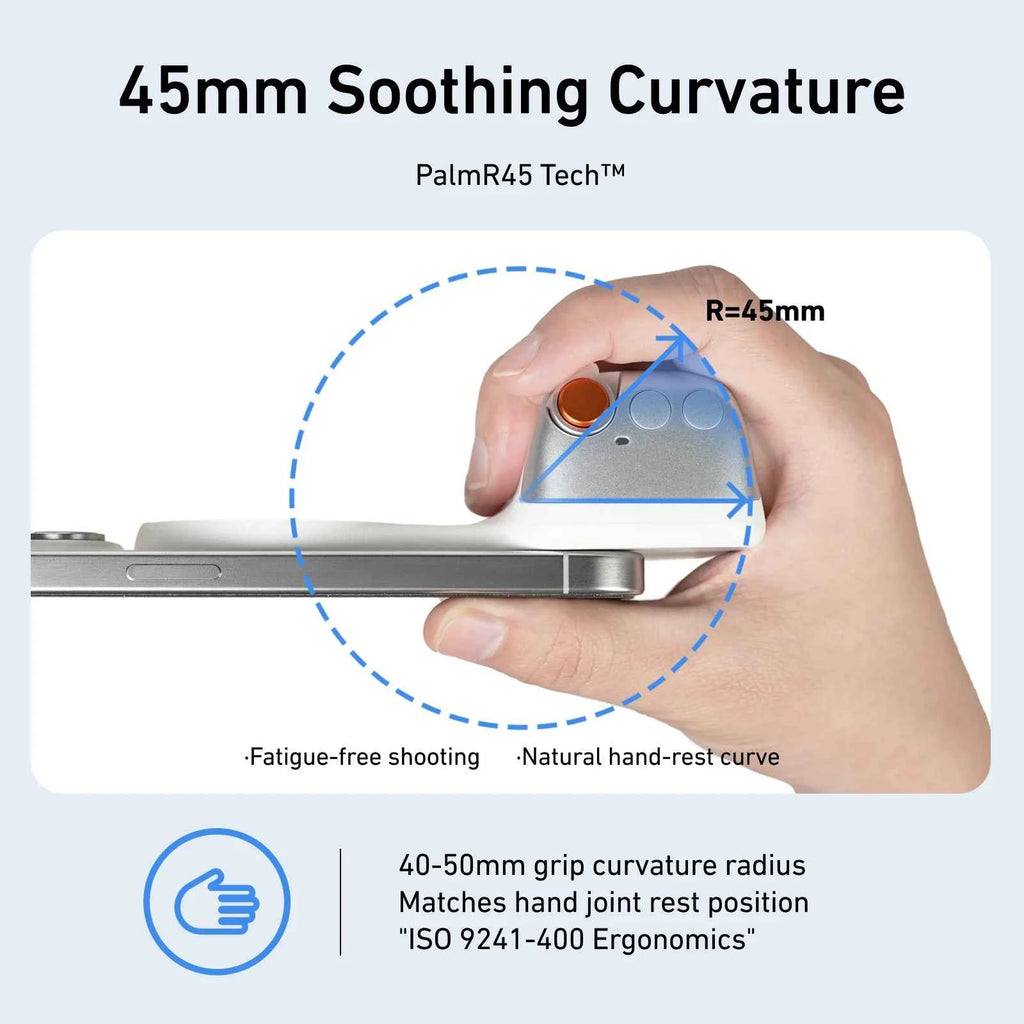 Telesin Magnetic Phone Grip - Universal Smart Phone Holder and Remote Control Handle for iPhone and Android
