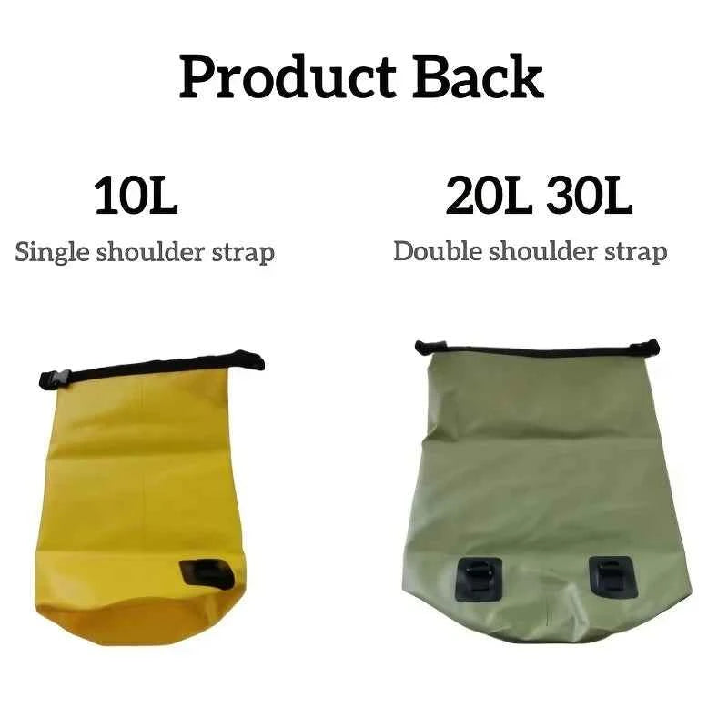 40L Waterproof Floating Dry Bag for Kayaking Boating Rafting Beach Sports - Roll Top Mesh Kayak Backpack Travel Storage Sack