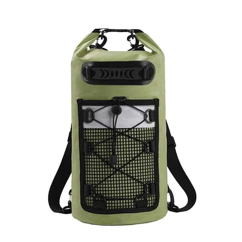40L Waterproof Floating Dry Bag for Kayaking Boating Rafting Beach Sports - Roll Top Mesh Kayak Backpack Travel Storage Sack