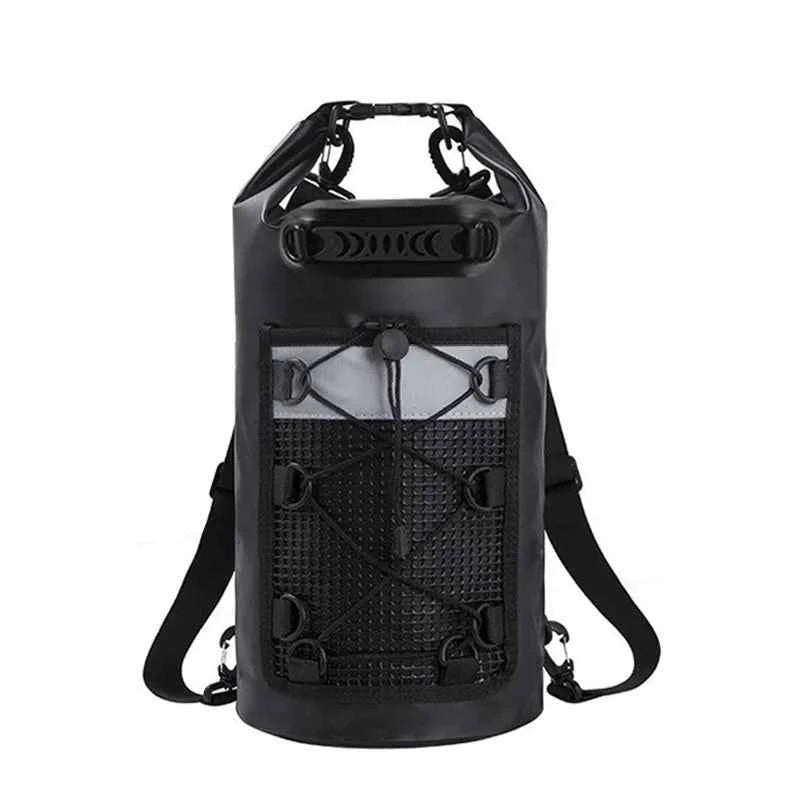 40L Waterproof Floating Dry Bag for Kayaking Boating Rafting Beach Sports - Roll Top Mesh Kayak Backpack Travel Storage Sack