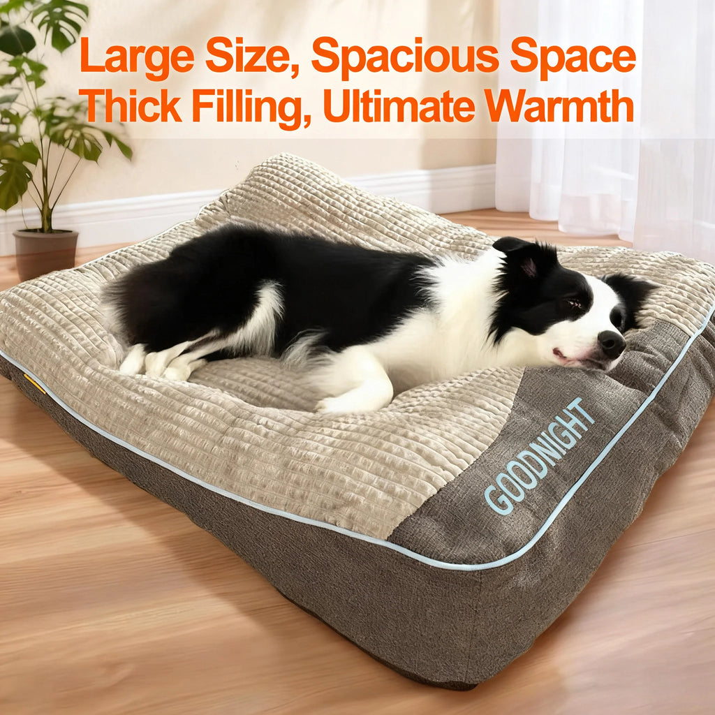 Extra Large Orthopedic Dog Bed 47 Inch for Senior Large Dogs, Durable Thick Dog Mat
