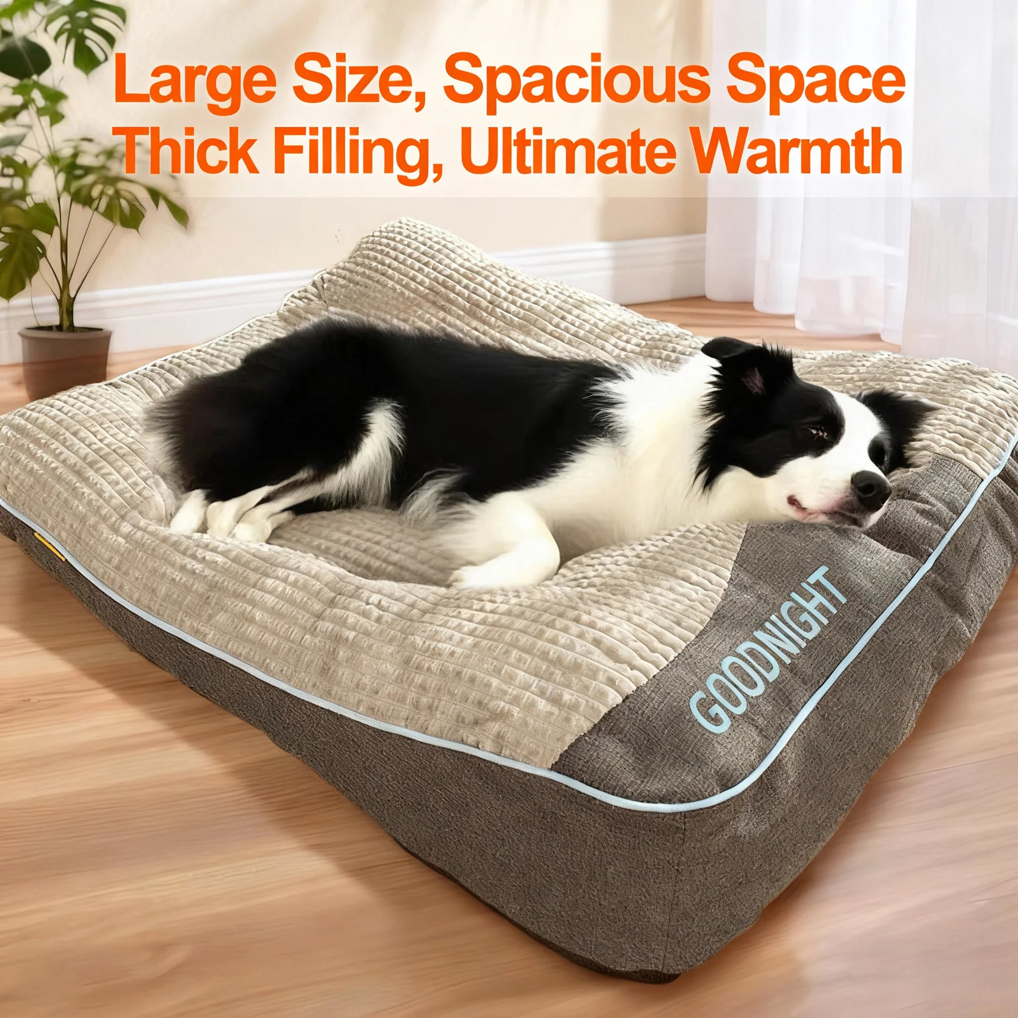 Extra Large Orthopedic Dog Bed 47 Inch for Senior Large Dogs, Durable Thick Dog Mat