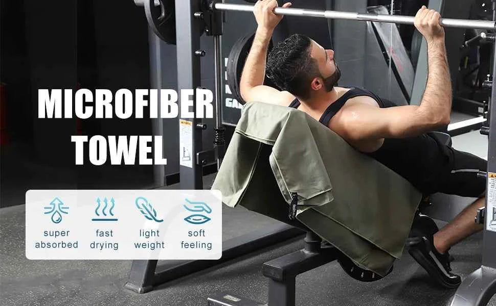 Quick-Dry Microfiber Towel - Ultra Absorbent, Compact & Sandproof for Gym, Beach, Travel & Swimming, Lightweight Sports Towel