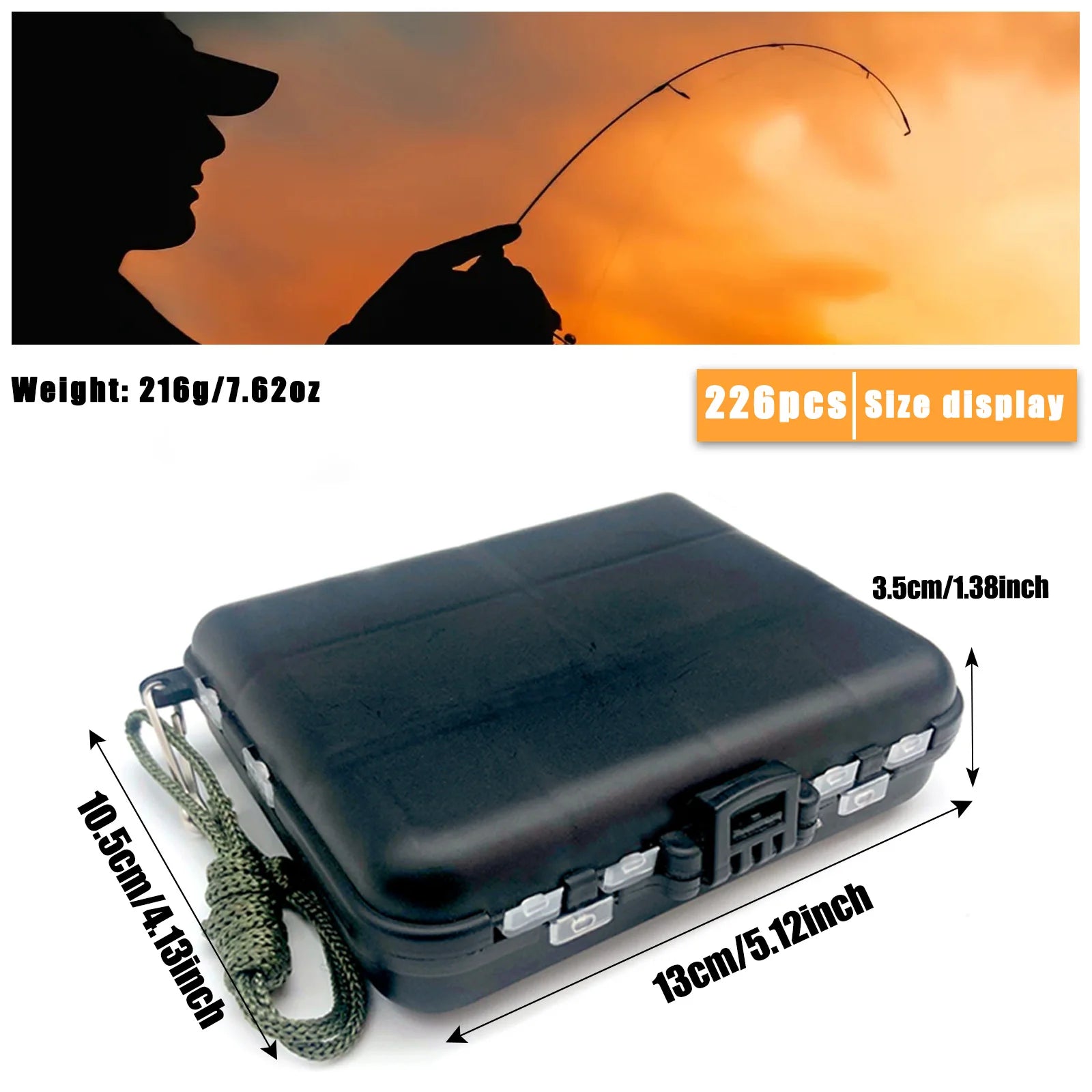 170-410pcs Professional Fishing Kit with Tackle Box, Hooks Sinkers Swivels for Bass Trout Saltwater Fishing Complete Lure Set