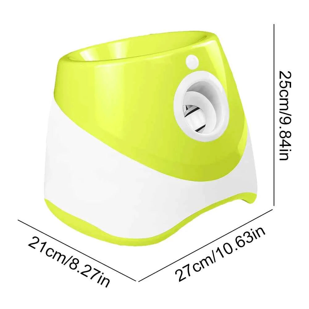 Pet Prime Automatic Dog Ball Thrower Launcher Interactive Dog Fetch Machine with 3 Tennis Balls for Indoor/Outdoor Throwing Game