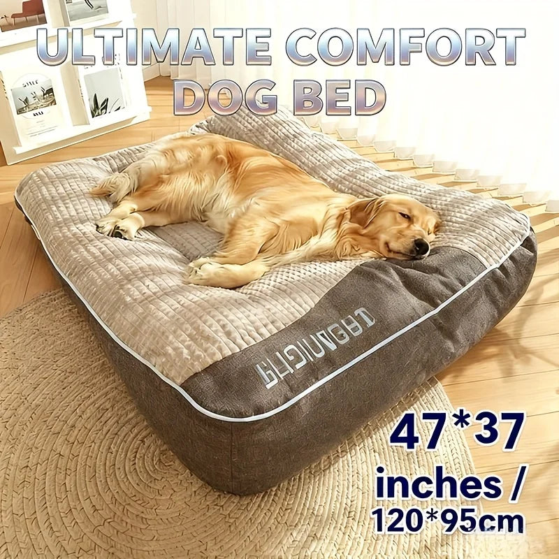 Extra Large Orthopedic Dog Bed 47 Inch for Senior Large Dogs, Durable Thick Dog Mat