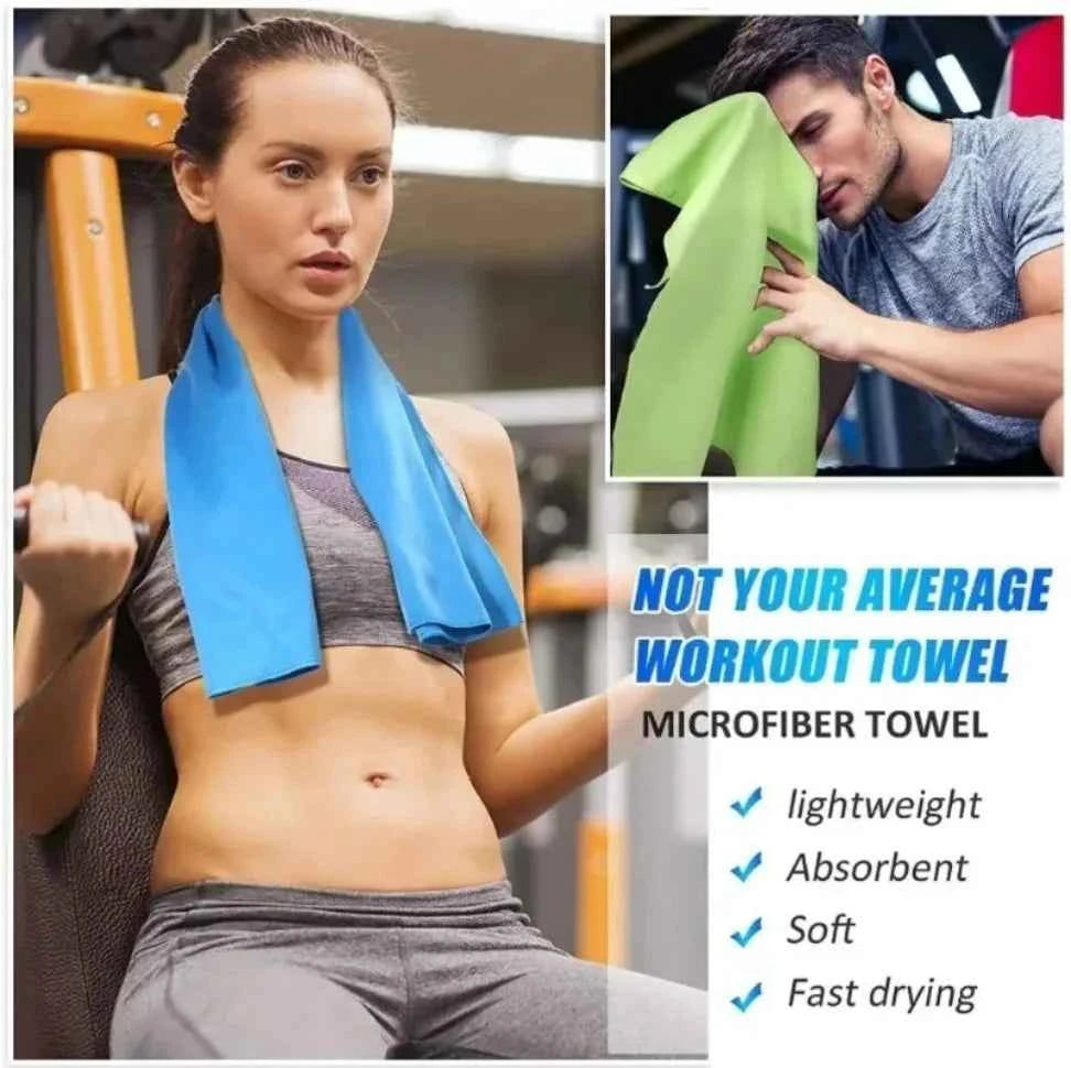 Quick-Dry Microfiber Towel - Ultra Absorbent, Compact & Sandproof for Gym, Beach, Travel & Swimming, Lightweight Sports Towel