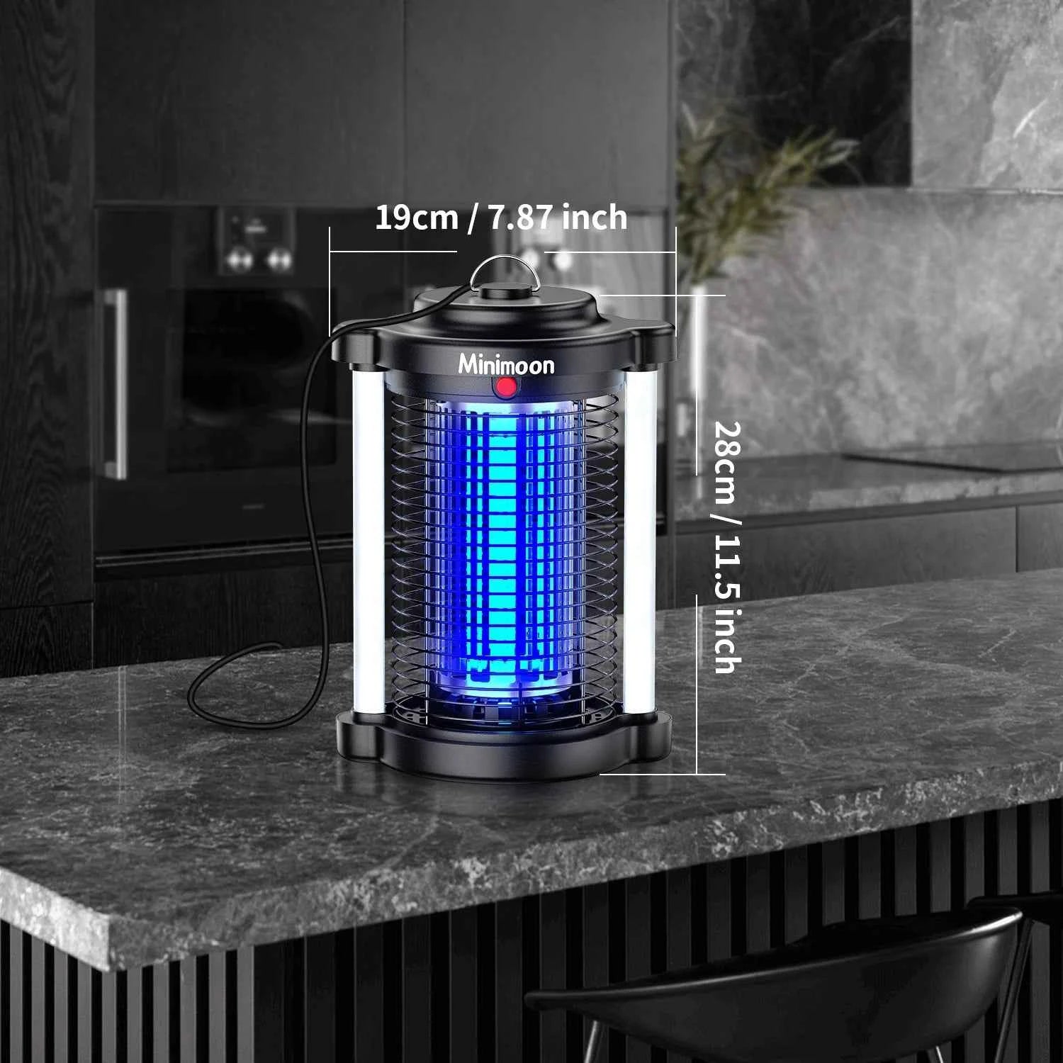Bug Zapper Outdoor Mosquito Zapper with LED Light 4200V Fly Zapper 15W Electric Fly Traps Outdoor Insect Trap for Yard Backyard