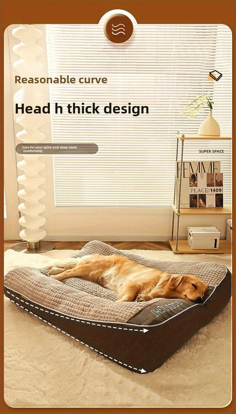 Extra Large Orthopedic Dog Bed 47 Inch for Senior Large Dogs, Durable Thick Dog Mat