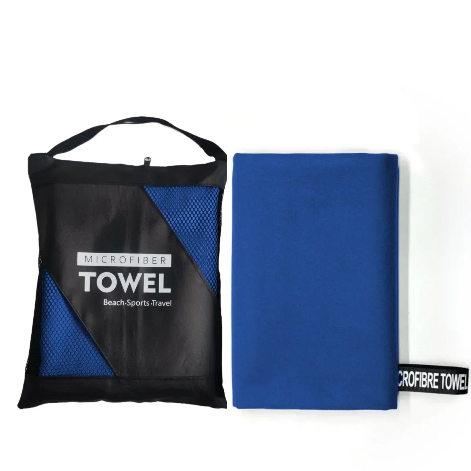 Quick-Dry Microfiber Towel - Ultra Absorbent, Lightweight, Compact & Sandproof for Gym, Beach, Travel & Swimming
