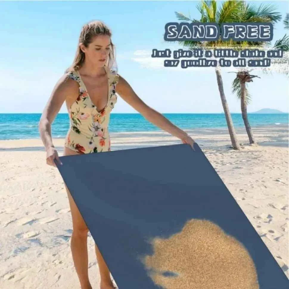 Quick-Dry Microfiber Towel - Ultra Absorbent, Compact & Sandproof for Gym, Beach, Travel & Swimming, Lightweight Sports Towel