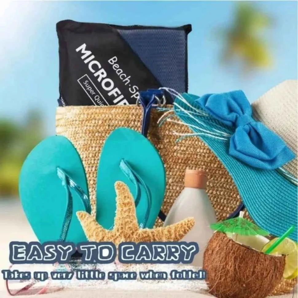 Quick-Dry Microfiber Towel - Ultra Absorbent, Compact & Sandproof for Gym, Beach, Travel & Swimming, Lightweight Sports Towel