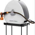 Giraffe Tools Retractable Hose Reel 1/2 Inch x 82FT,Heavy Duty Ground Mount Garden Hose Reel, Automatic Rewind, Any Length Lock