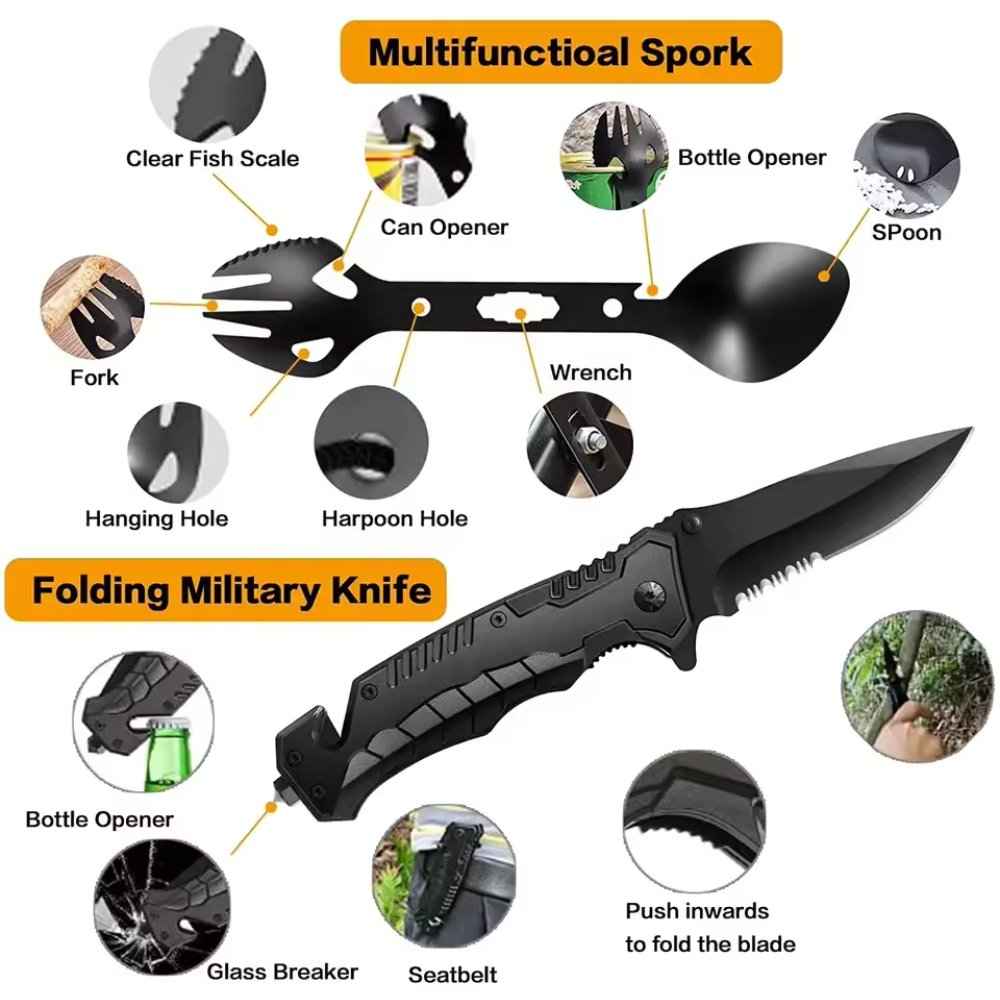31 Pieces in 1 Bag Survival Gear and Equipment everything needed for survival